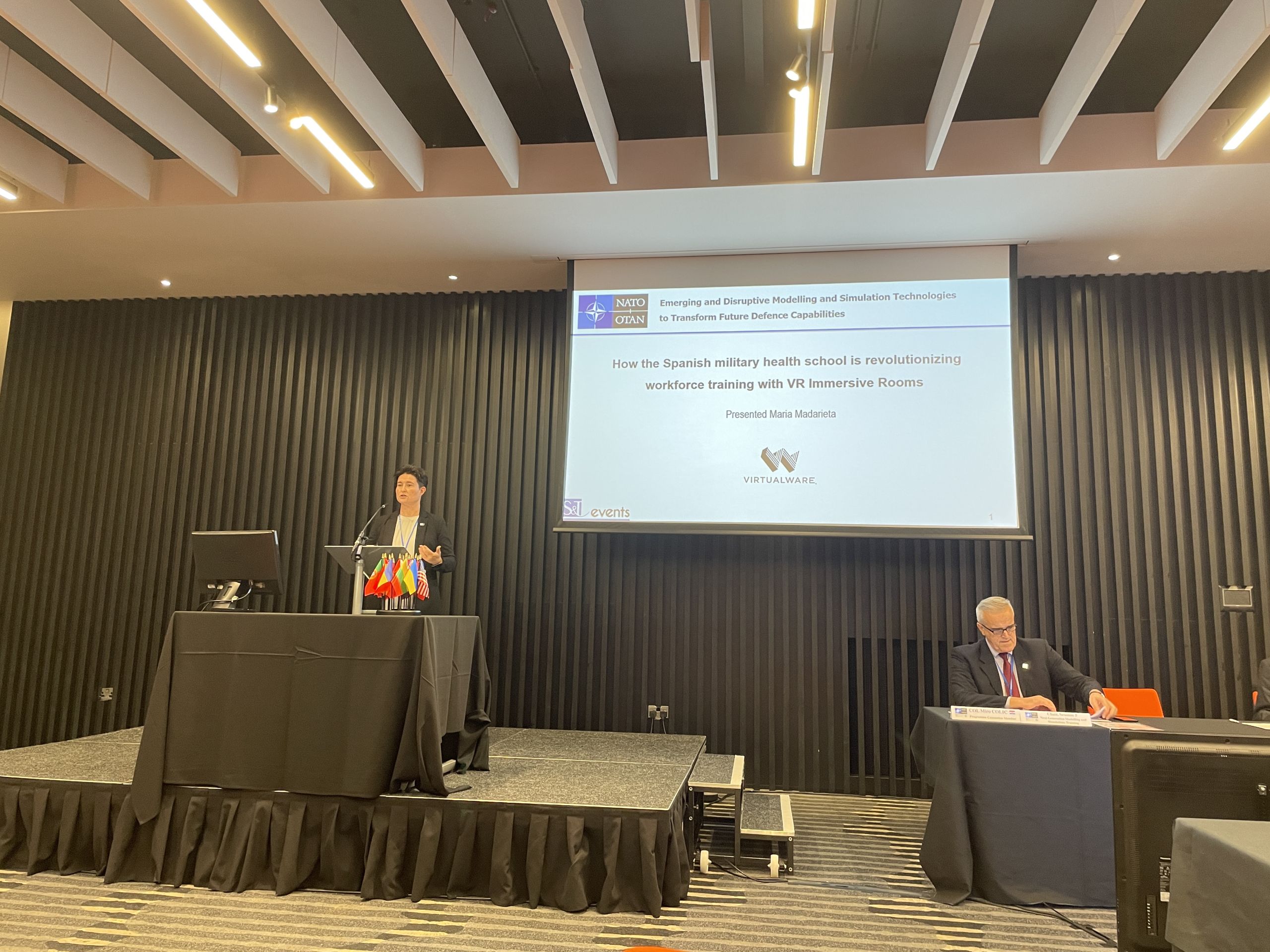 Virtualware's VR solution for Spanish Military Health School in focus at NATO Symposium 1 IMG 6233 scaled 1